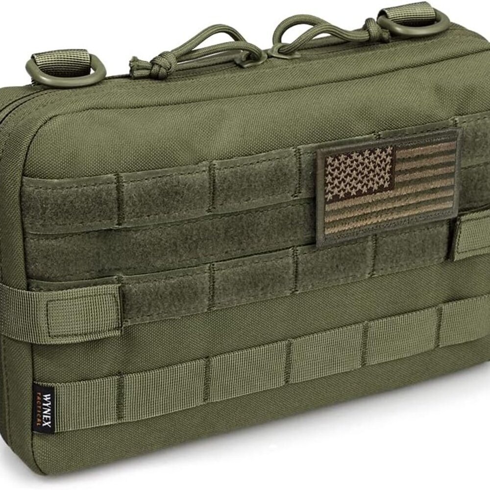 Tactical Admin Molle Pouch, Medical EDC EMT Utility Bag Shell Design Attachment - Picture 2 of 7
